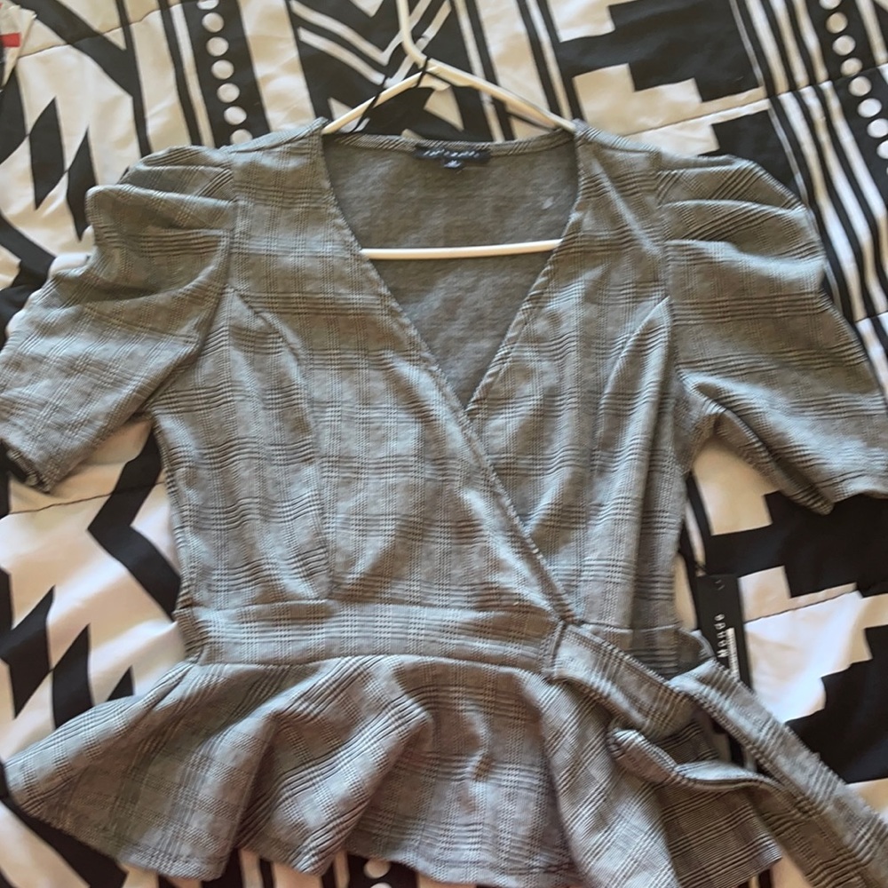 Houndstooth top